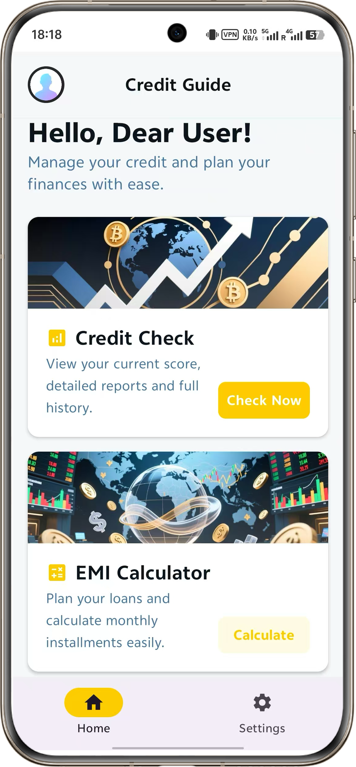 Credit Guide App Screenshot